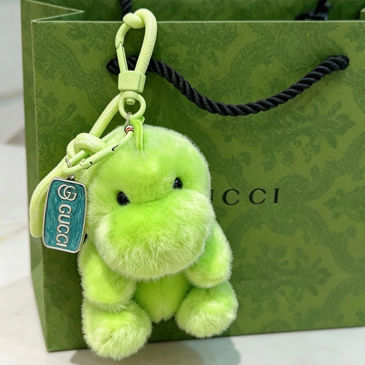 Gucci Vintage Double G Keychain