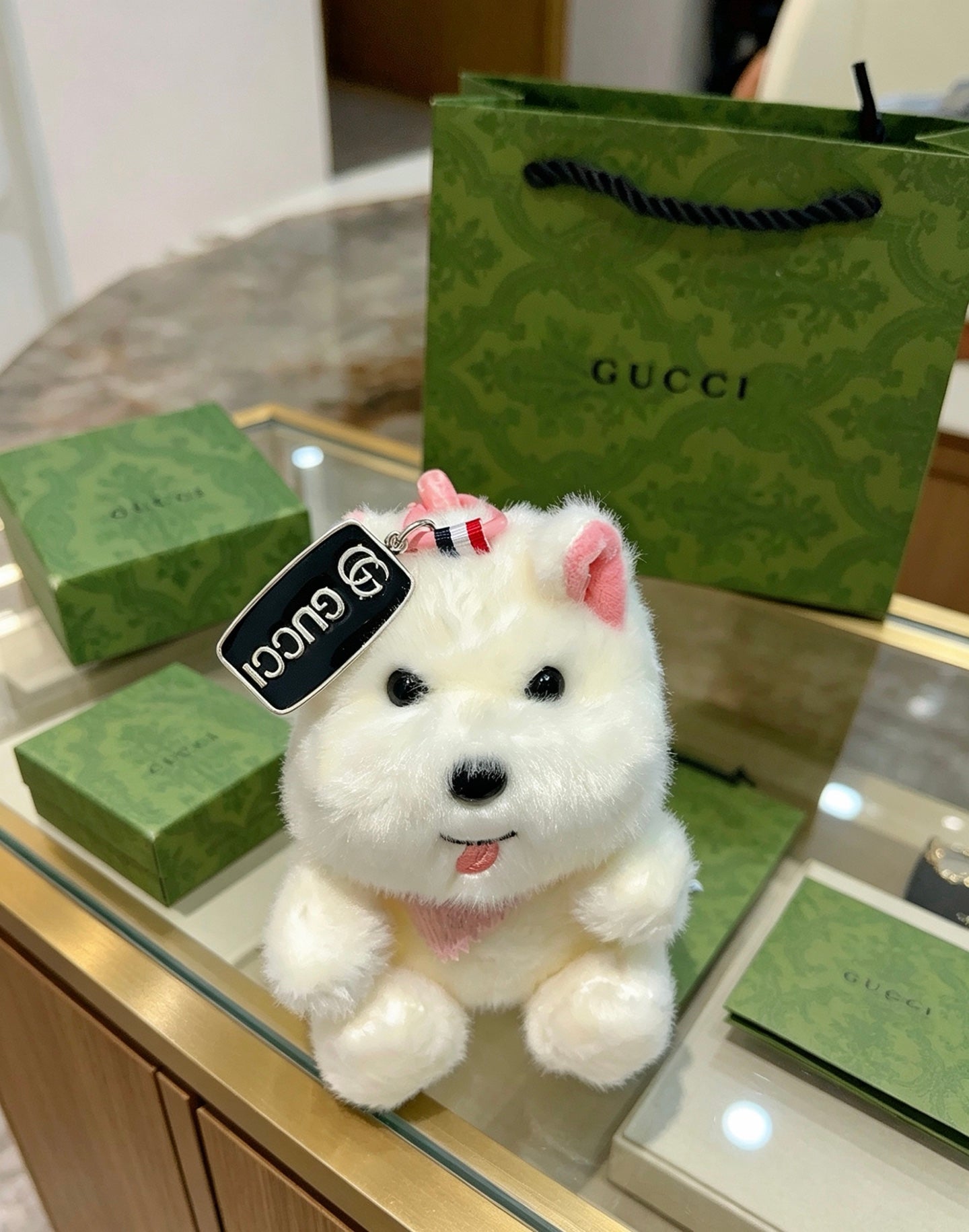 Gucci Vintage Double G Keychain