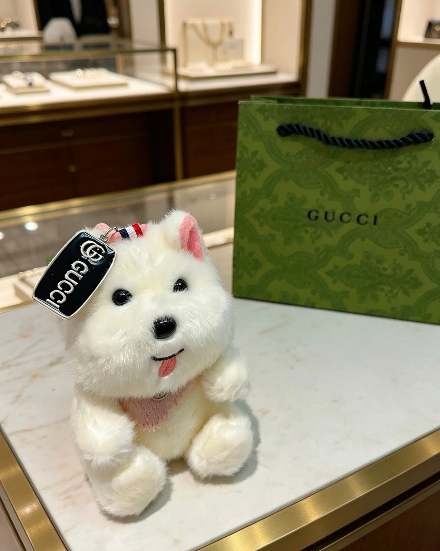 Gucci Vintage Double G Keychain