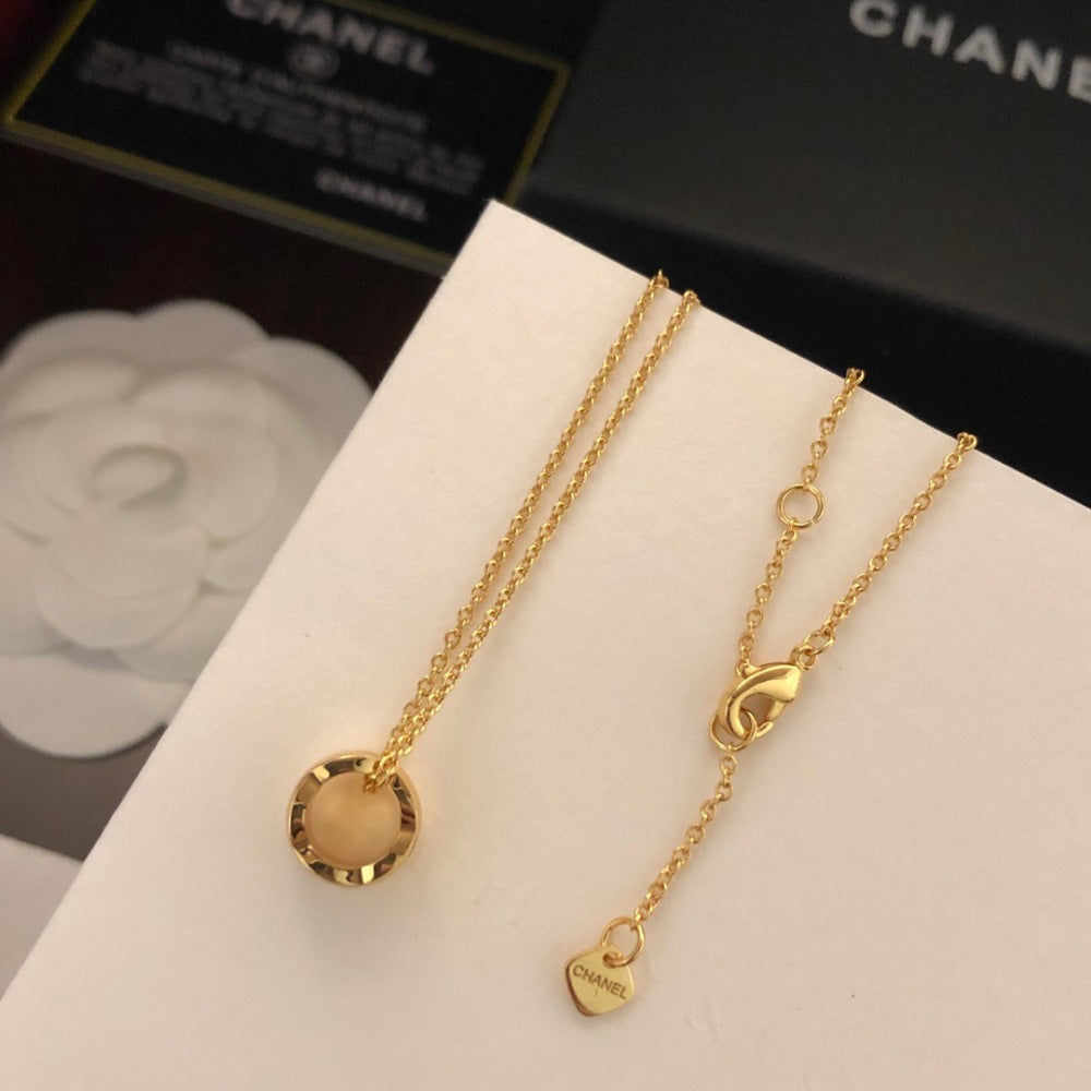 Chanel Gold-Plated Quilted Necklace