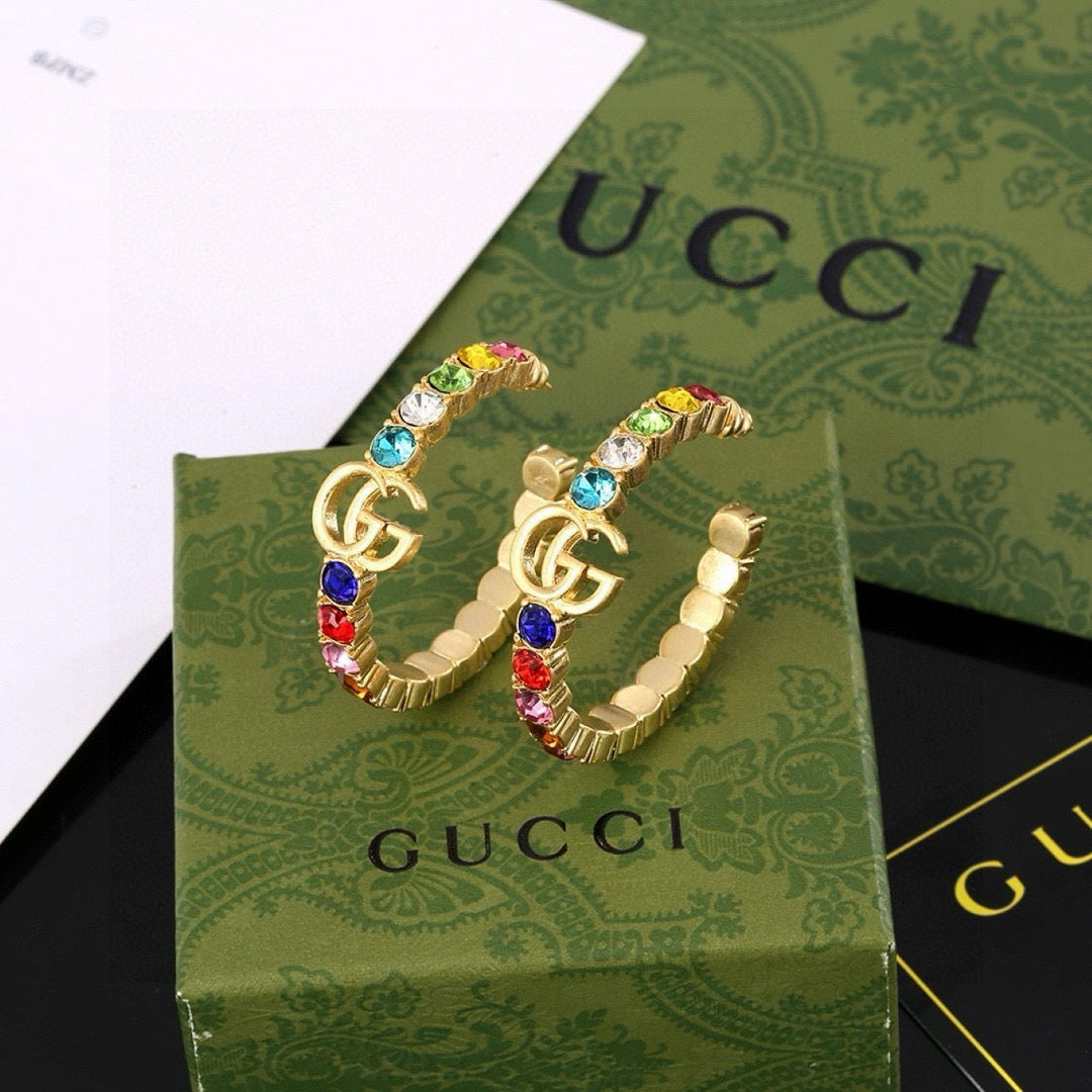 Gucci Gold-Plated Double G Earrings