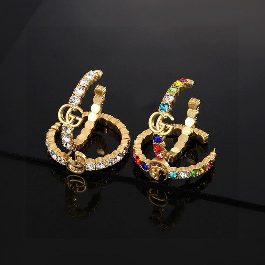 Gucci Gold-Plated Double G Earrings