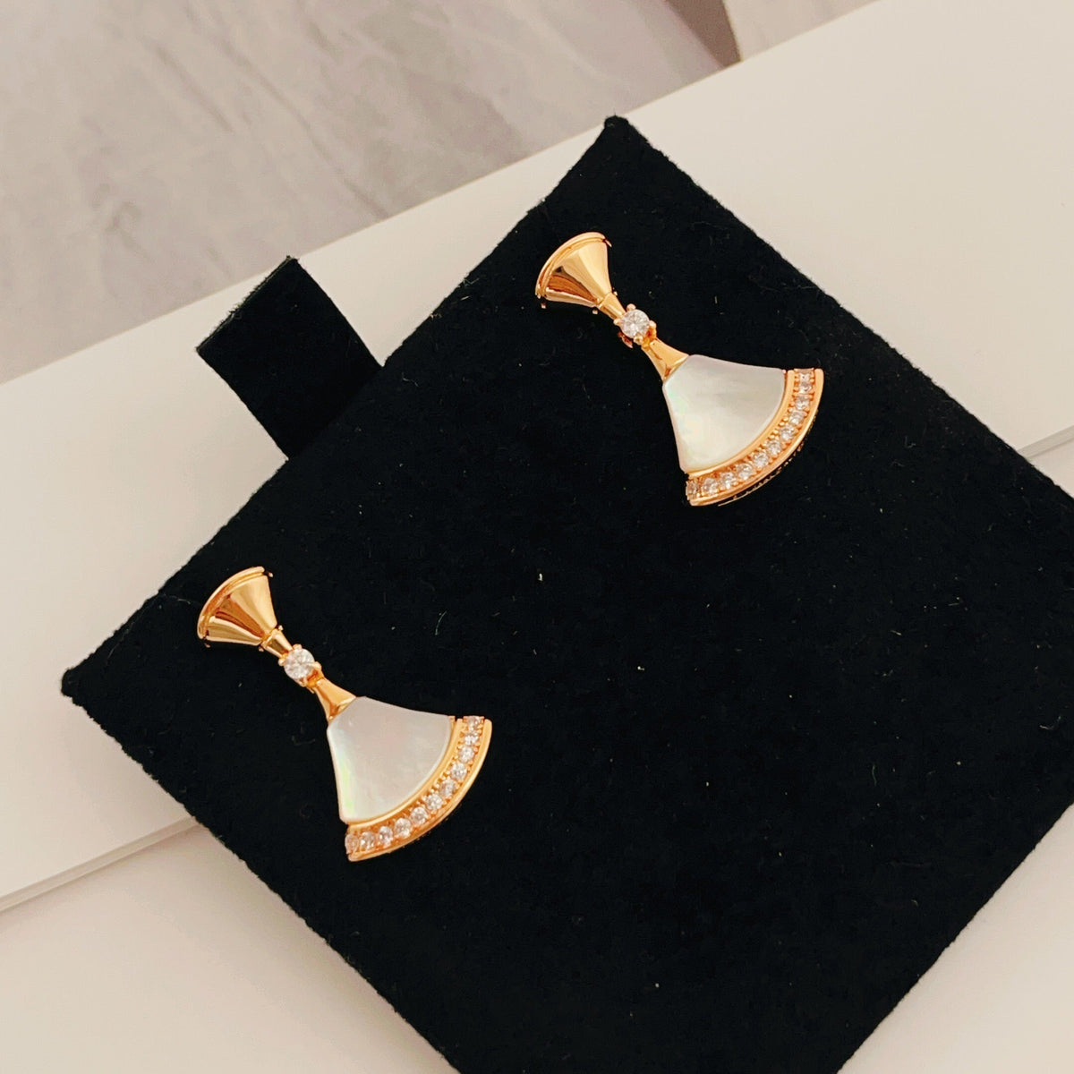 BVLGARI Brass Crystal Earrings