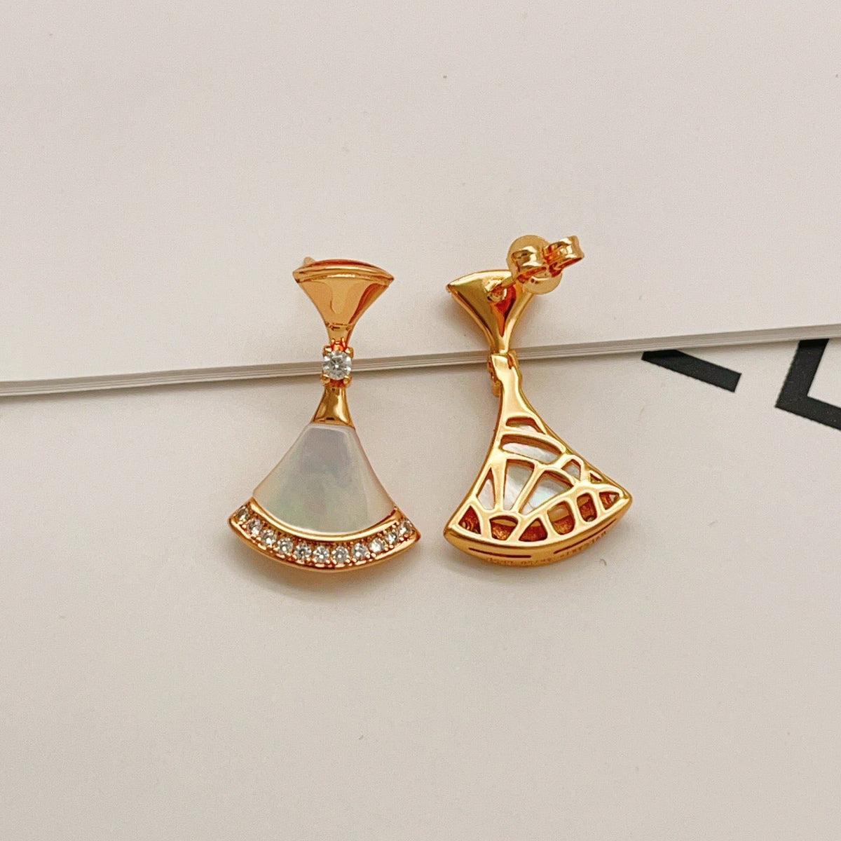 BVLGARI Brass Crystal Earrings