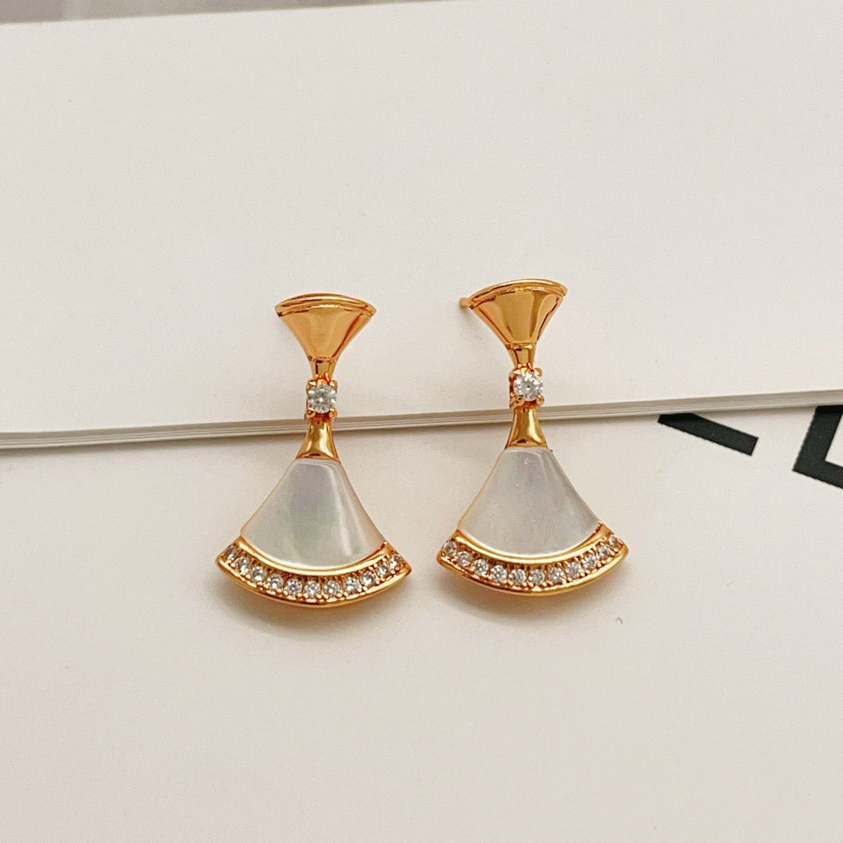 BVLGARI Brass Crystal Earrings