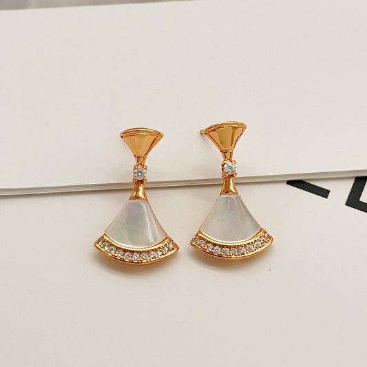 BVLGARI Brass Crystal Earrings