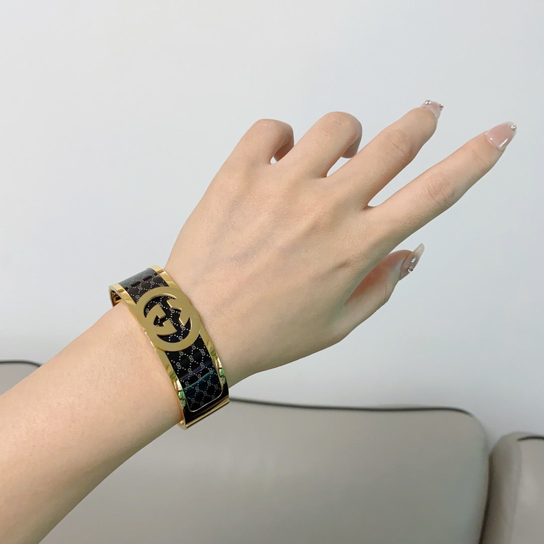 Gucci Stainless Steel Double G Bracelet