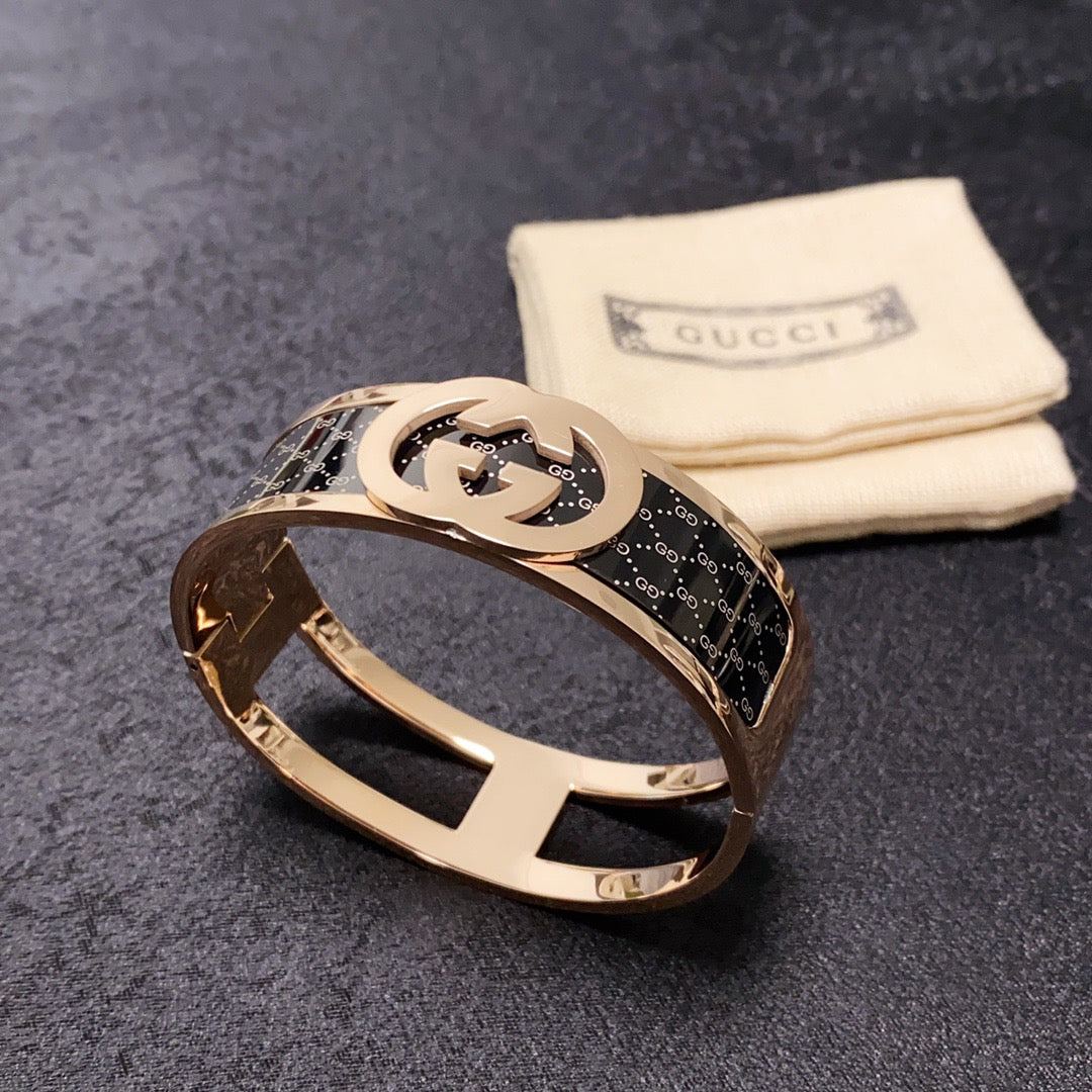 Gucci Stainless Steel Double G Bracelet