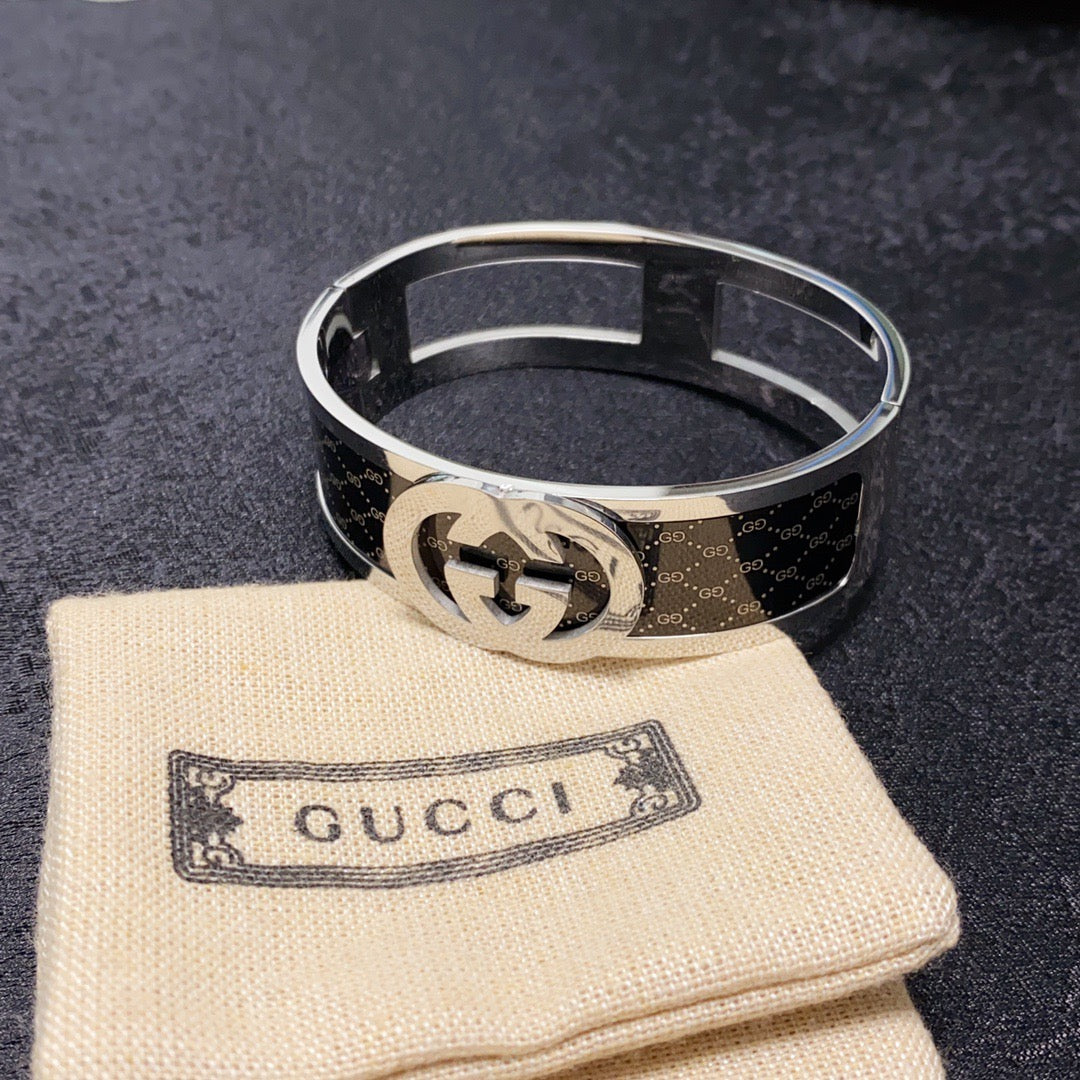 Gucci Stainless Steel Double G Bracelet