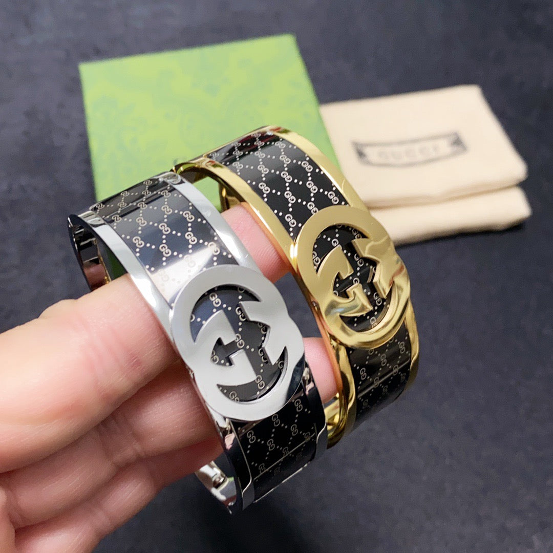 Gucci Stainless Steel Double G Bracelet