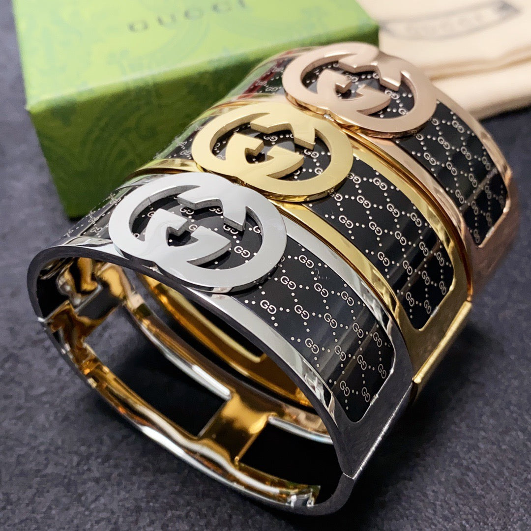 Gucci Stainless Steel Double G Bracelet