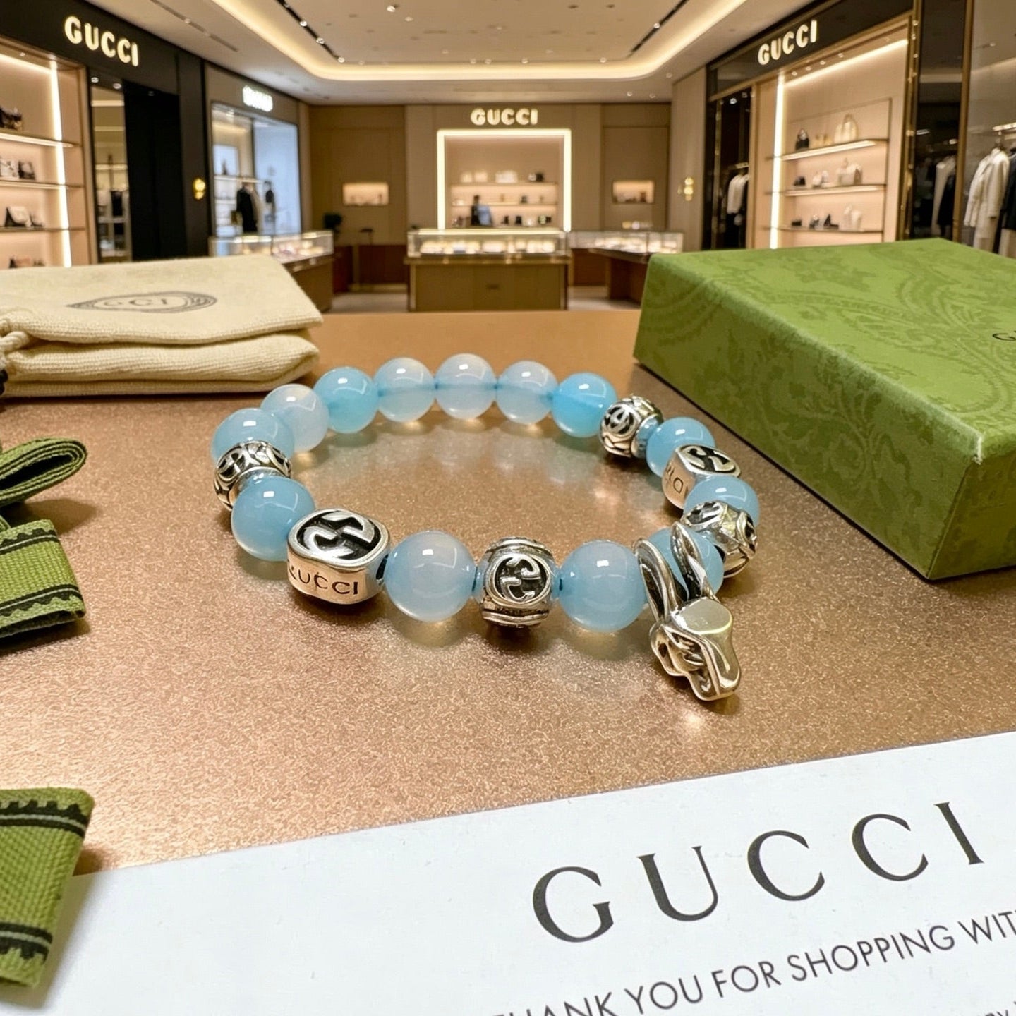 Gucci Vintage Double G Bracelet