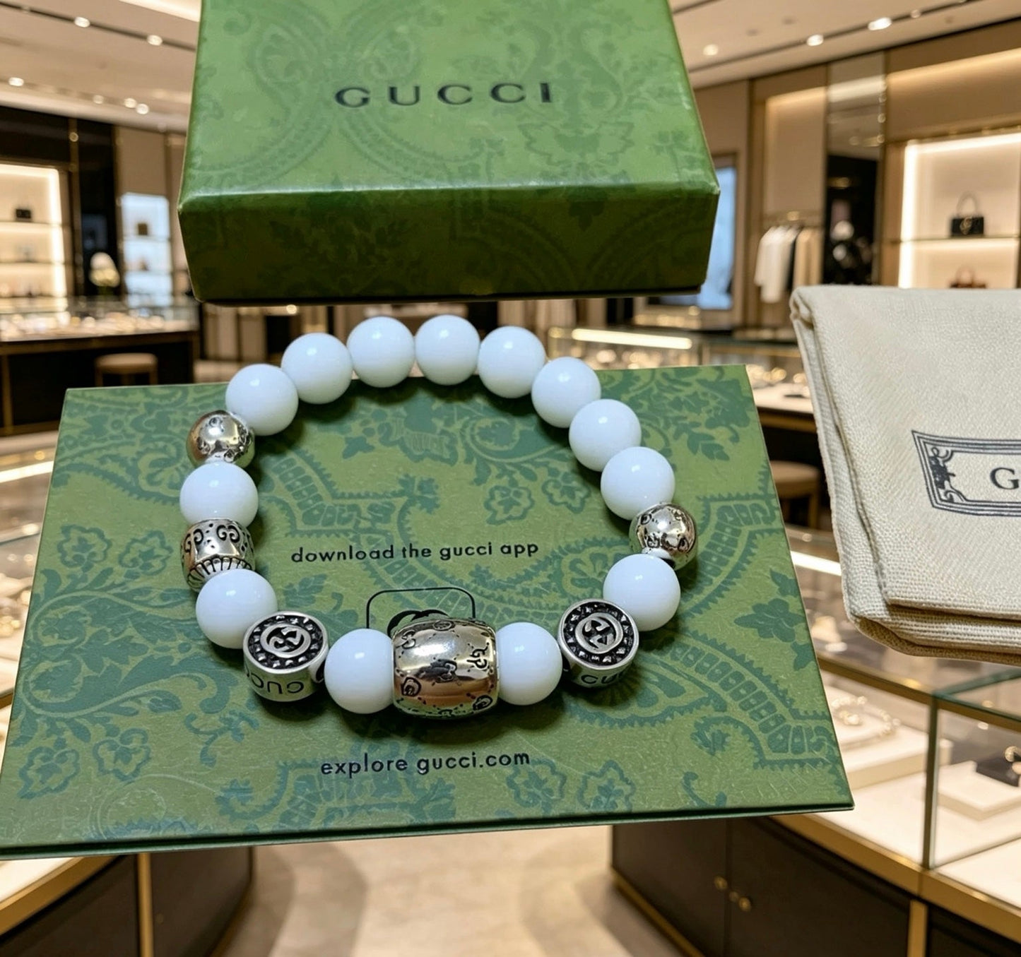 Gucci Vintage Double G Bracelet
