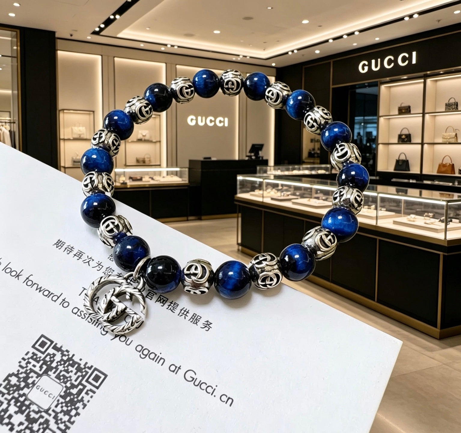 Gucci Vintage Double G Bracelet