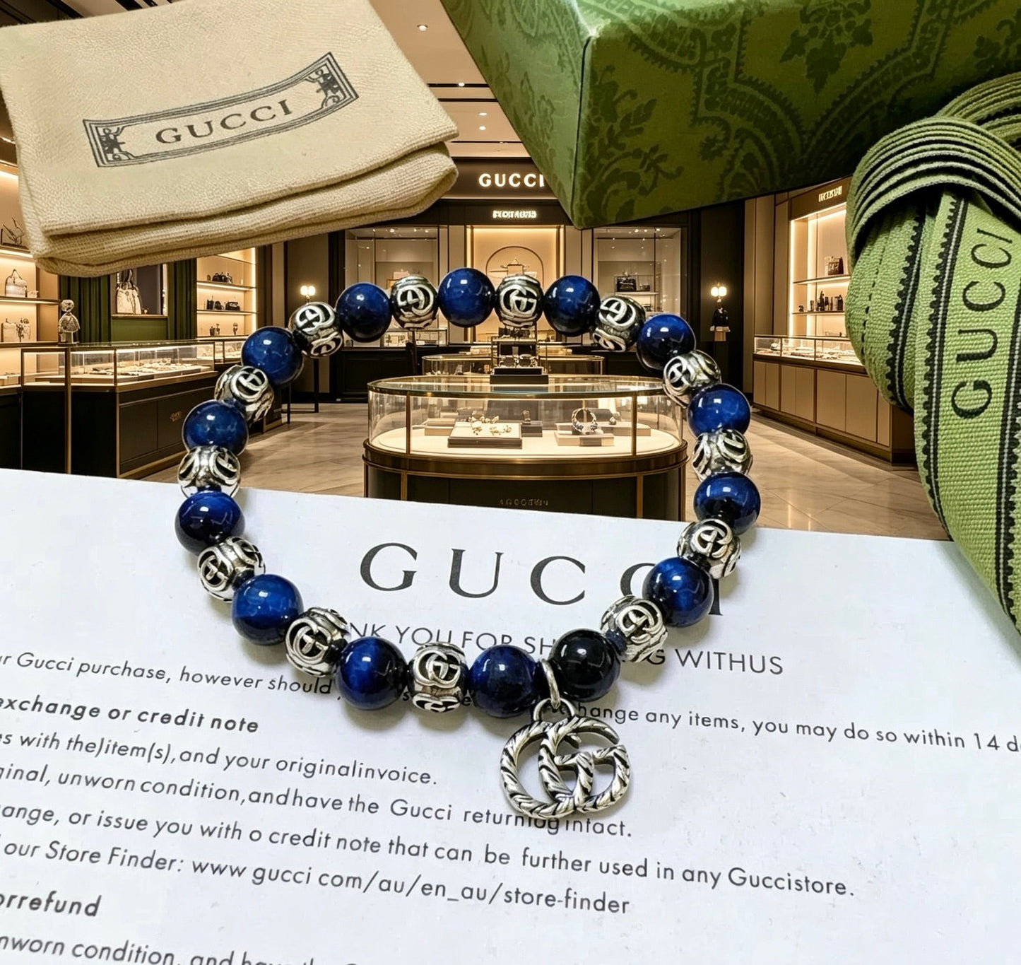Gucci Vintage Double G Bracelet