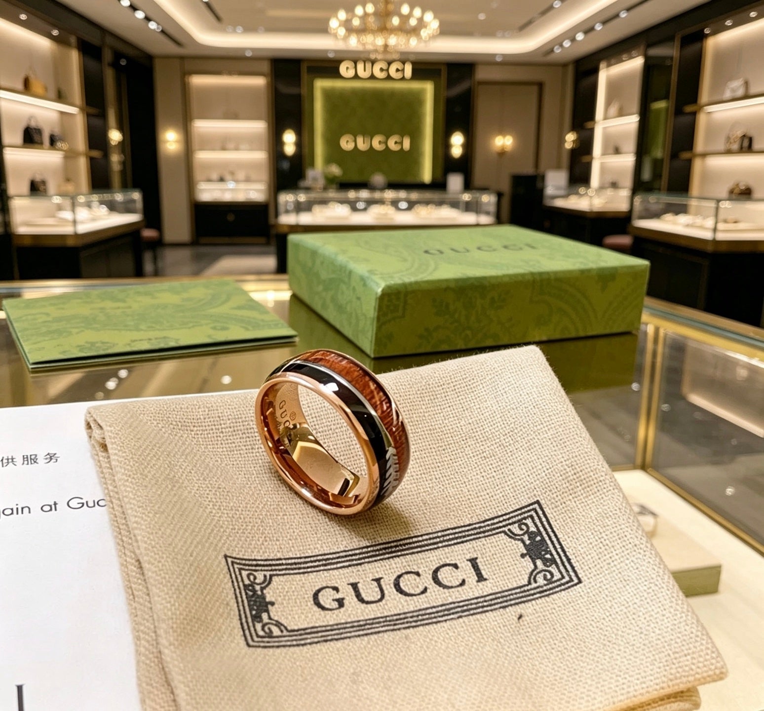 Gucci Resin Double G Ring