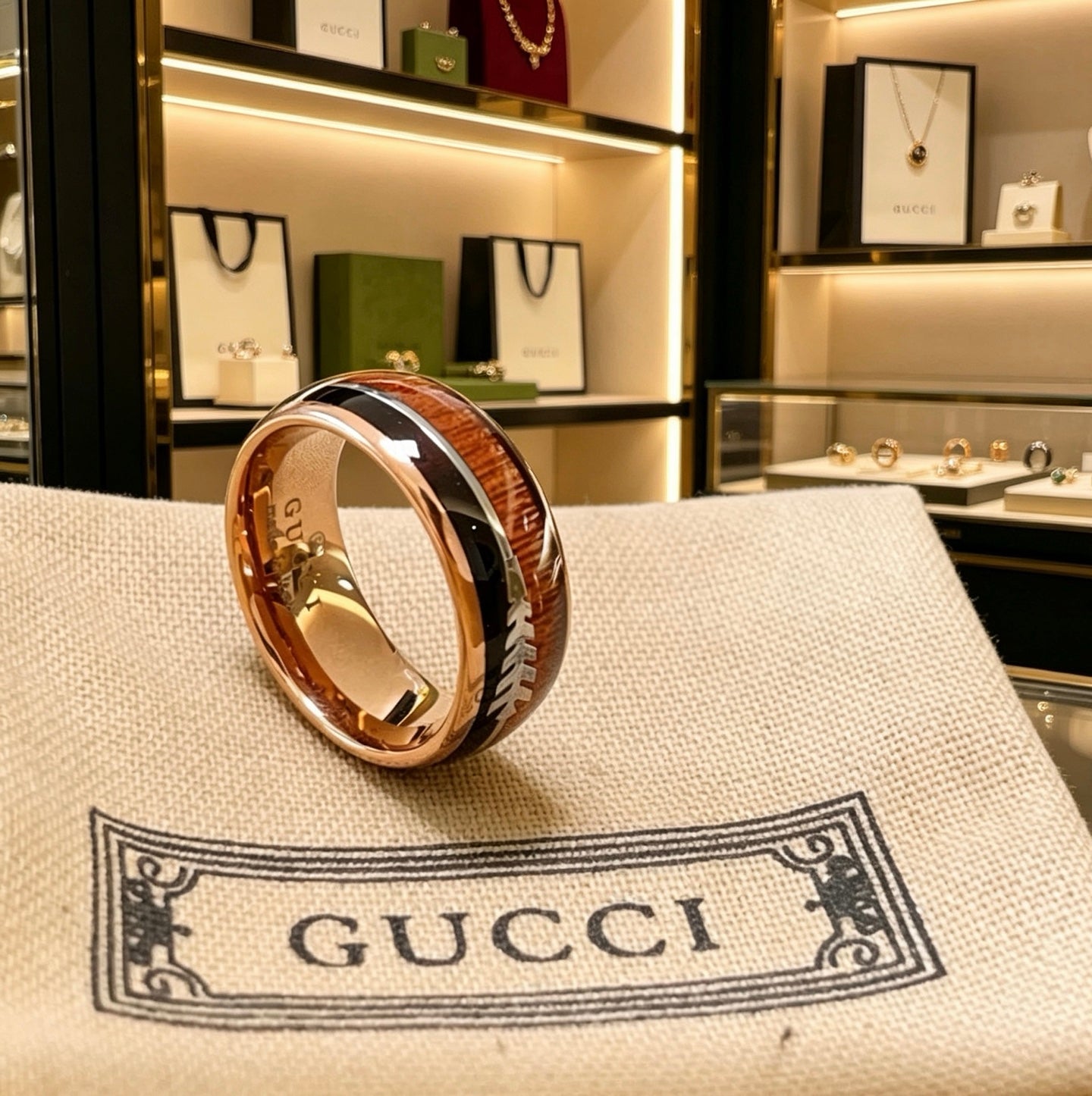 Gucci Resin Double G Ring