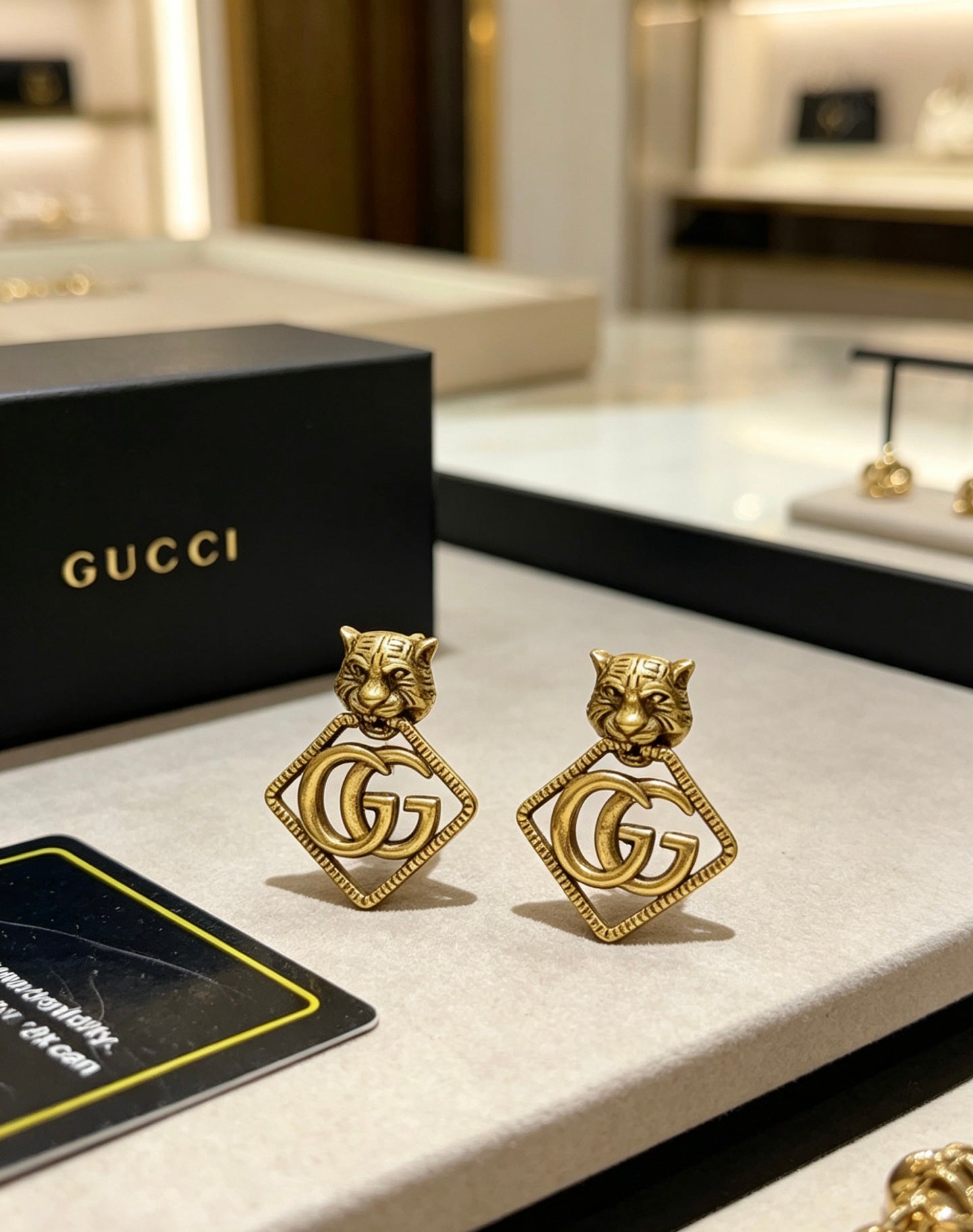 Gucci Vintage Double G Earrings