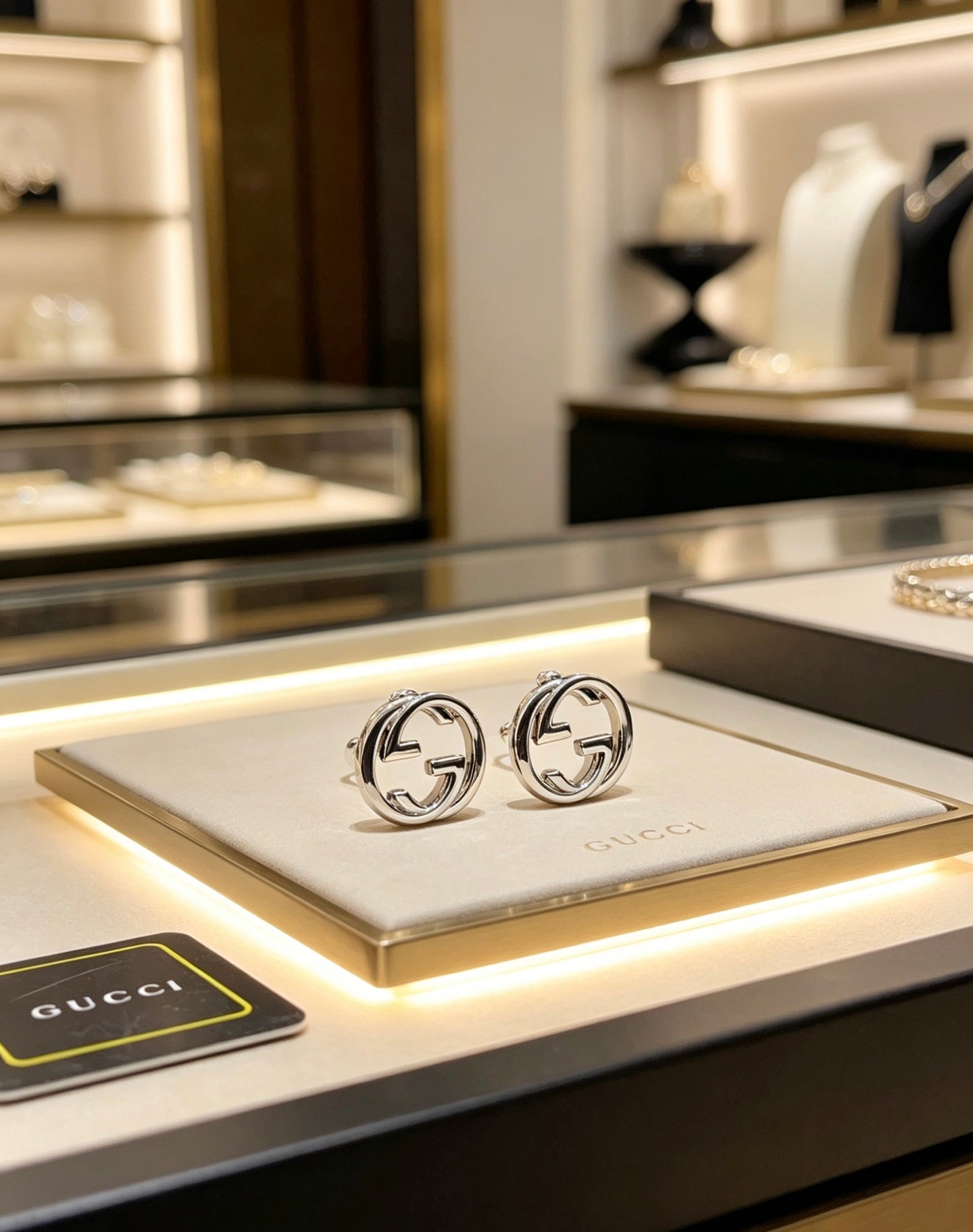 Gucci Vintage Double G Earrings