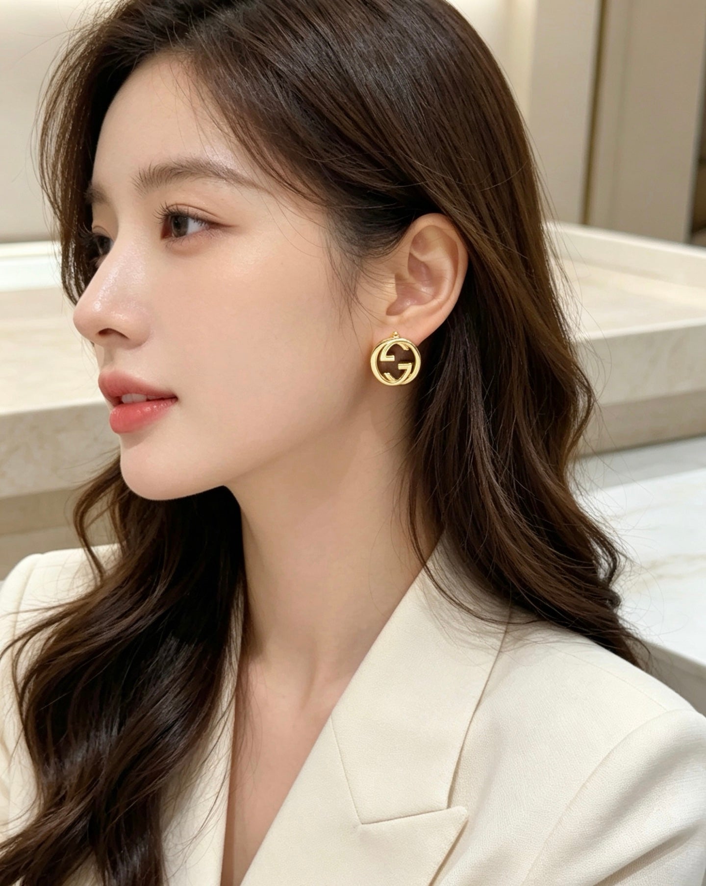 Gucci Vintage Double G Earrings