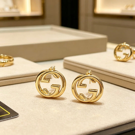 Gucci Vintage Double G Earrings