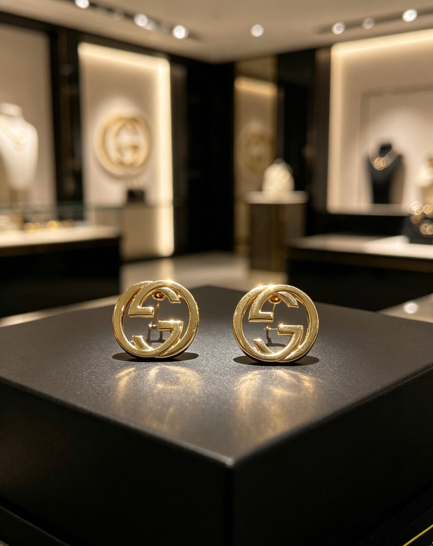 Gucci Vintage Double G Earrings