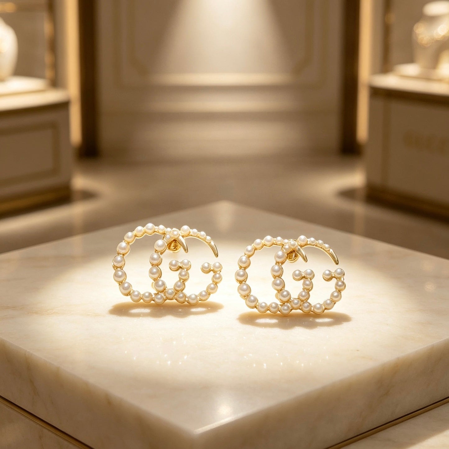 Gucci Vintage Double G Earrings
