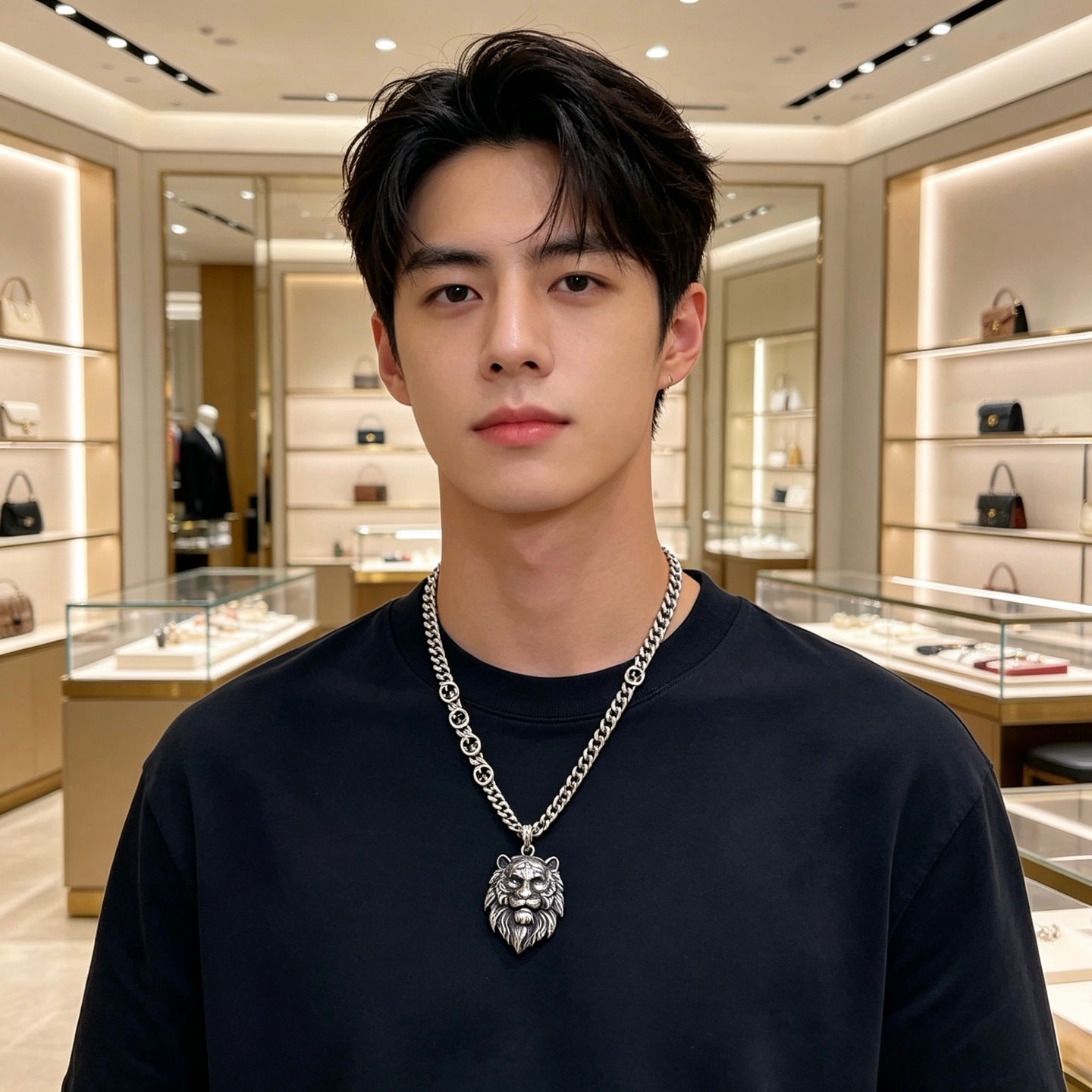 Gucci Vintage Double G Necklace