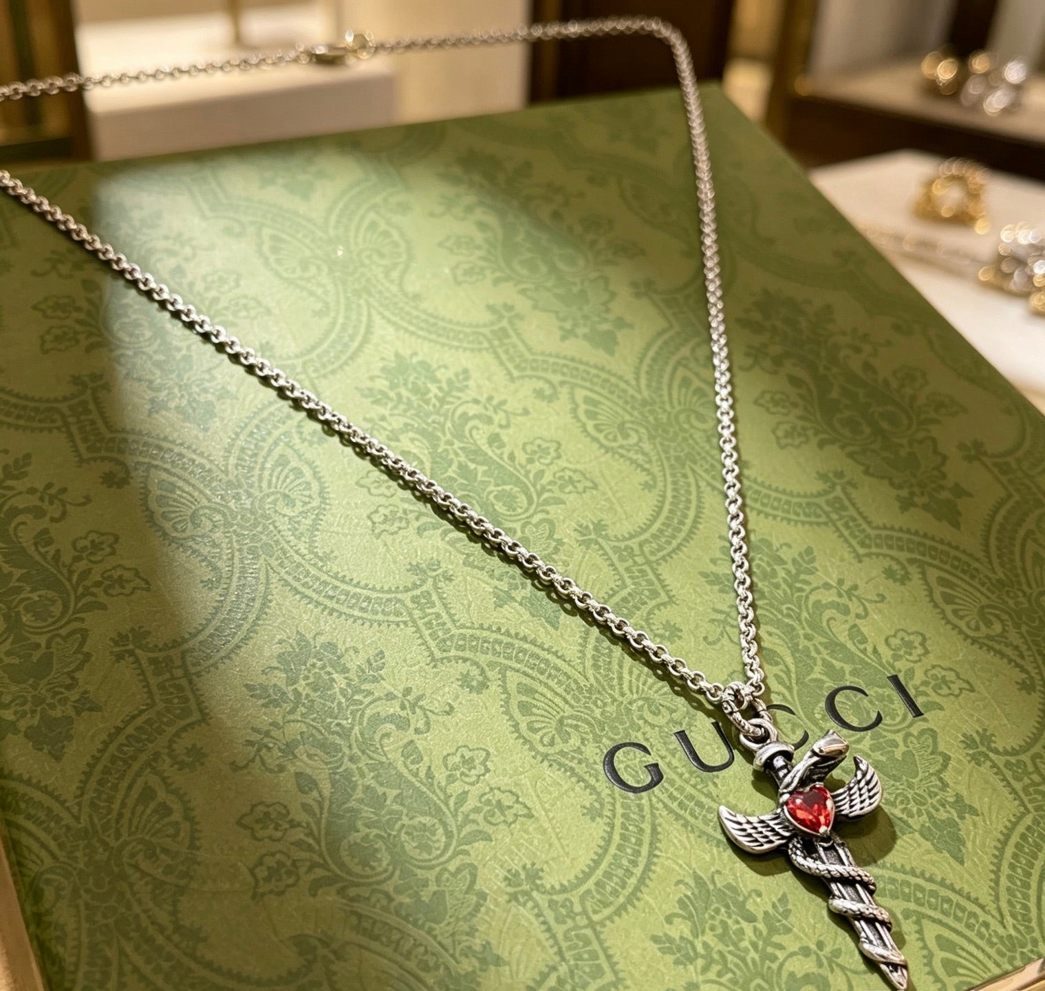 Gucci Vintage Double G Necklace