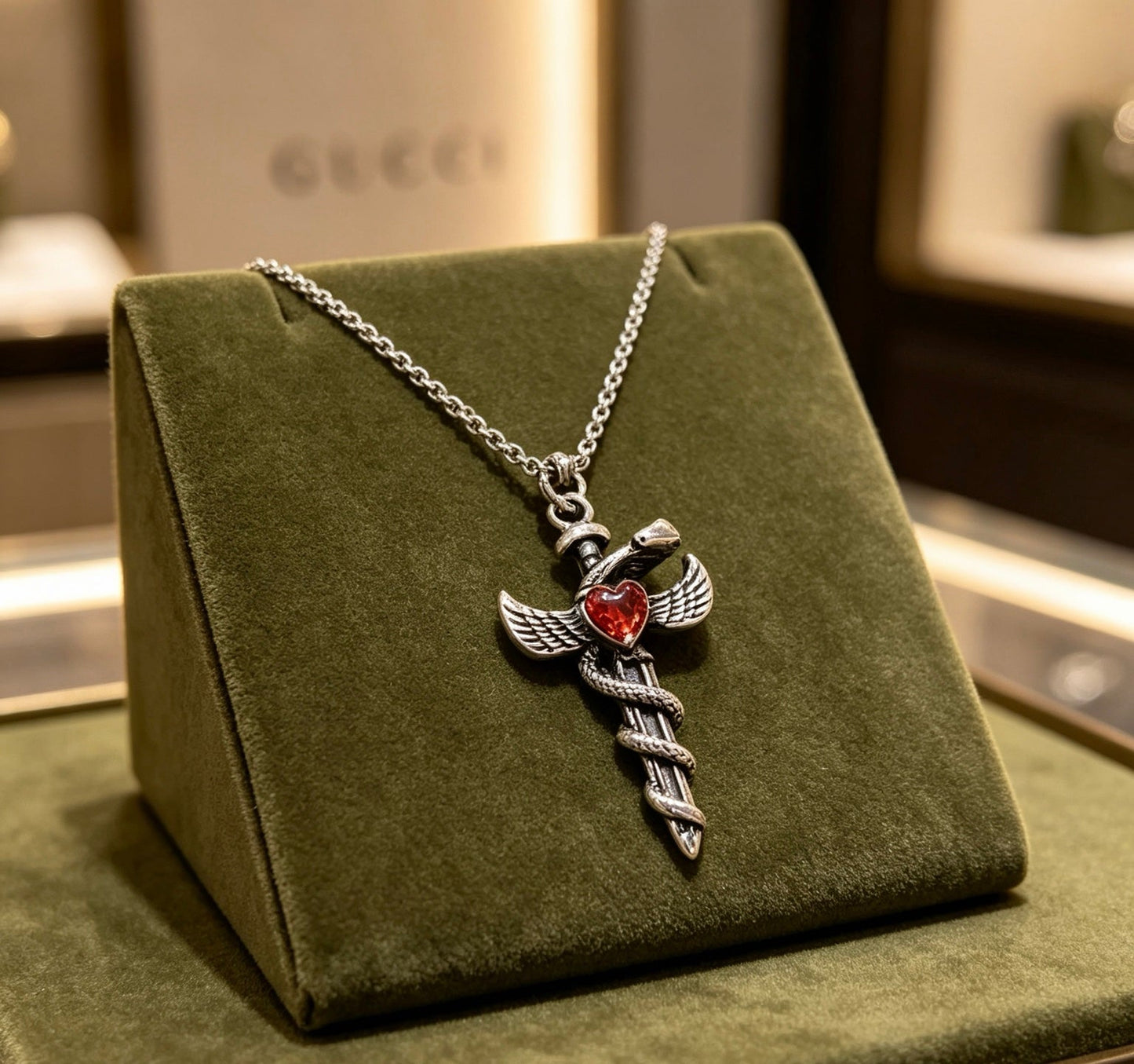 Gucci Vintage Double G Necklace