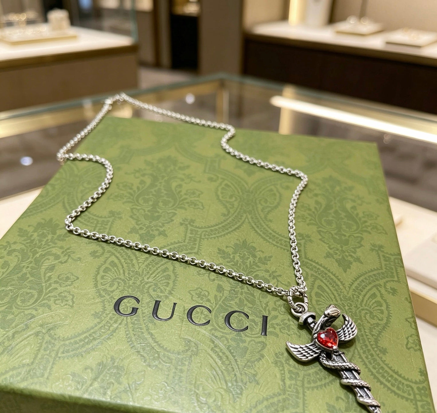 Gucci Vintage Double G Necklace