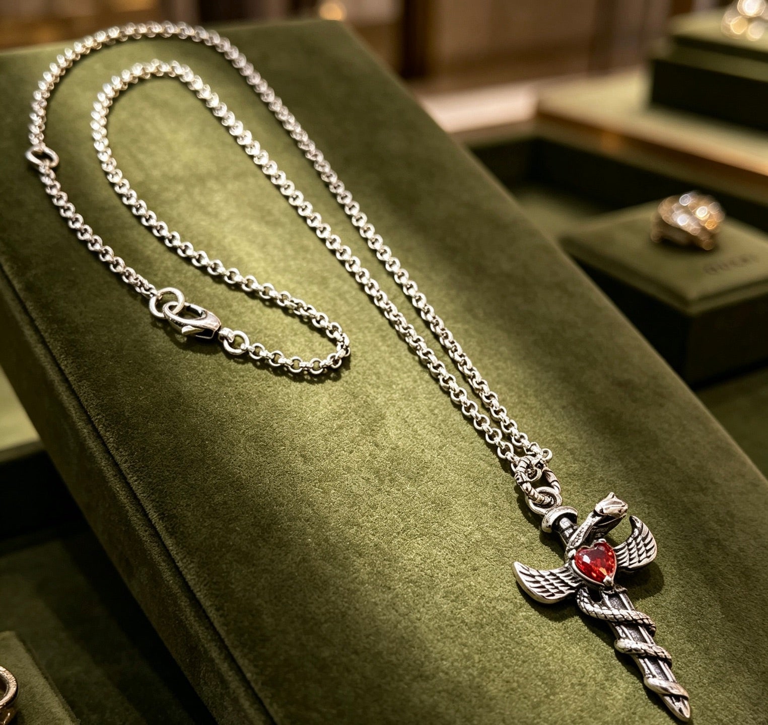 Gucci Vintage Double G Necklace