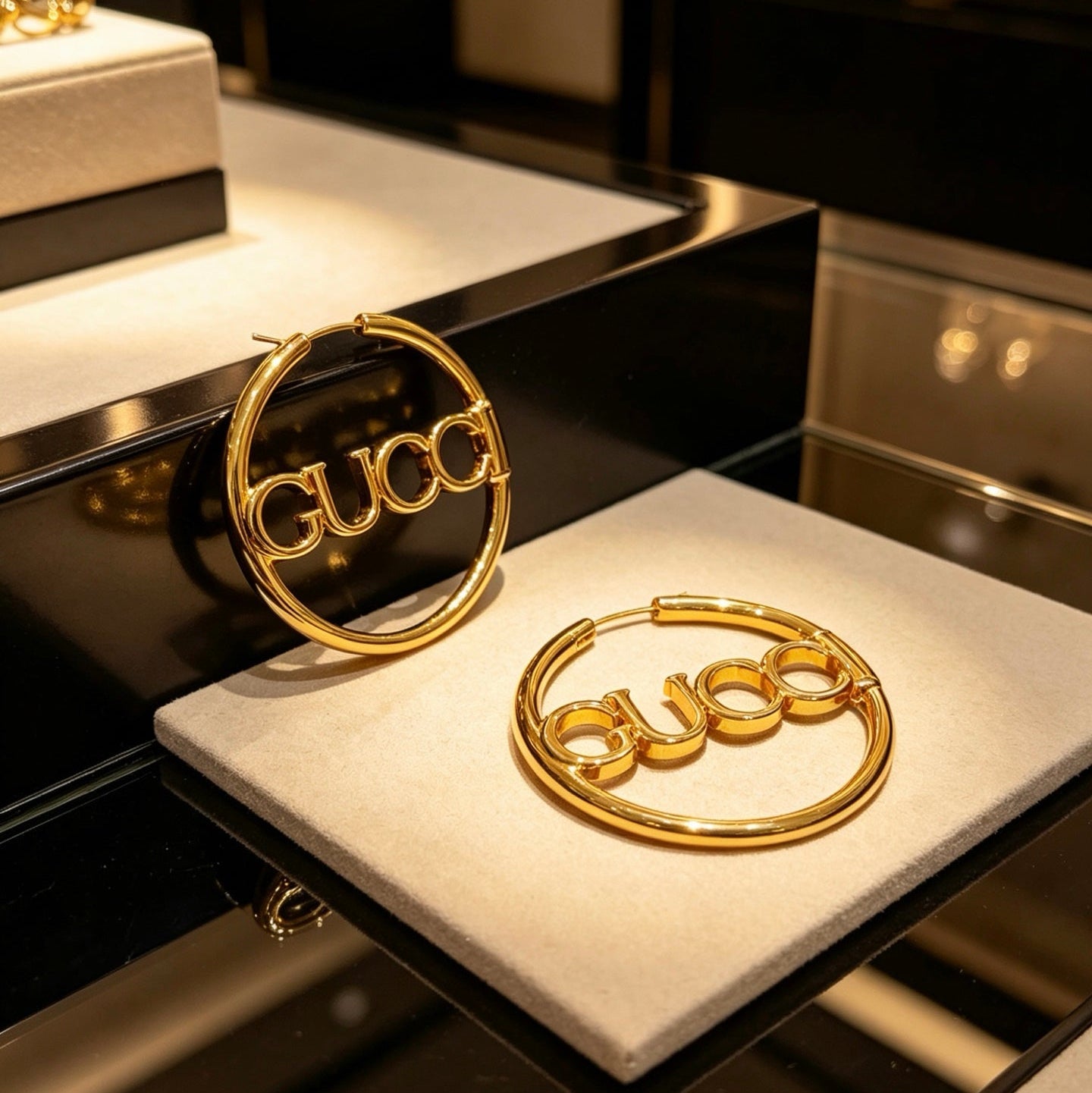 Gucci Vintage Double G Earrings
