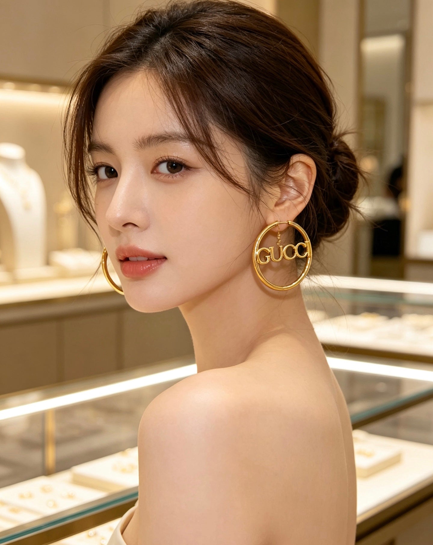 Gucci Vintage Double G Earrings