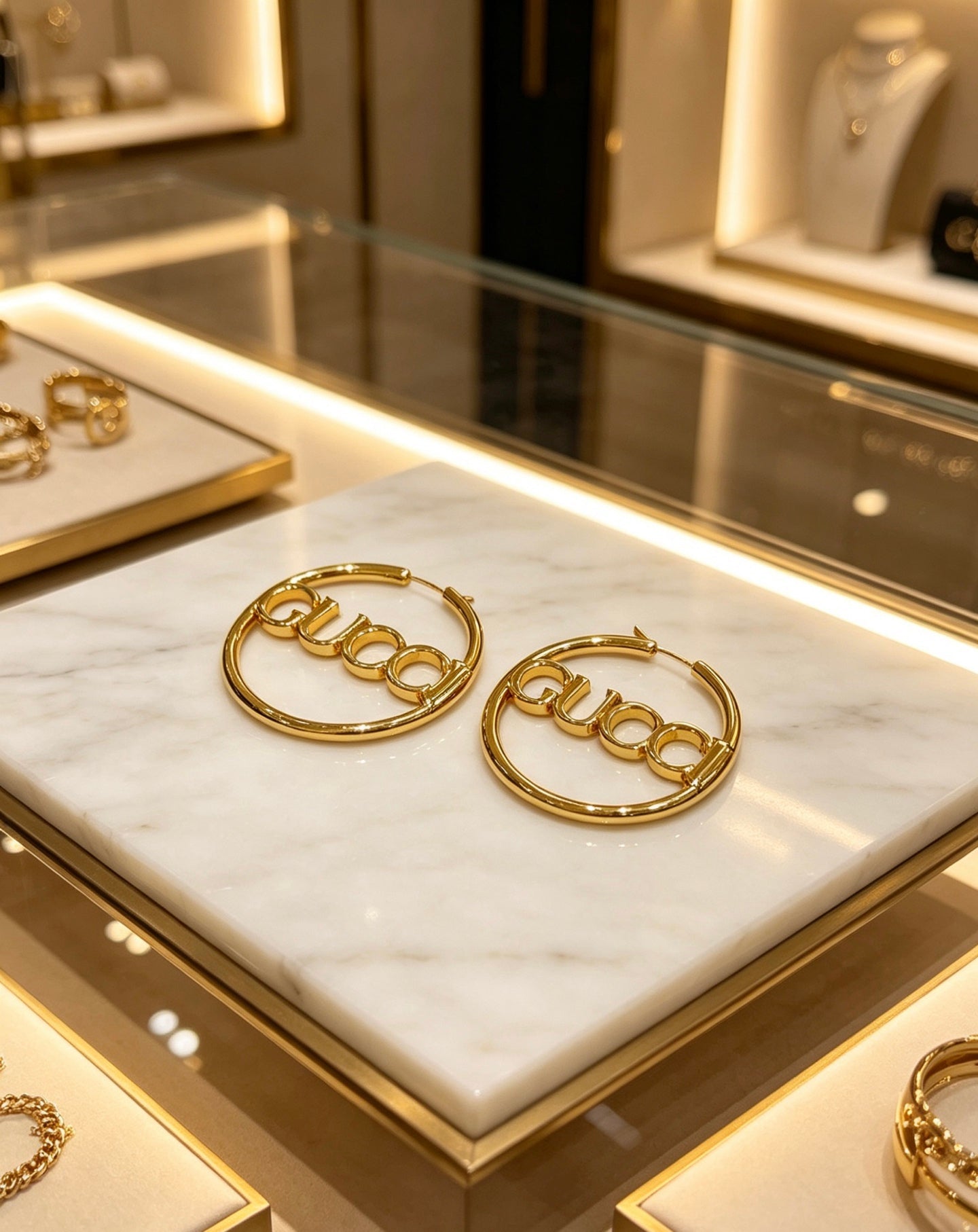 Gucci Vintage Double G Earrings