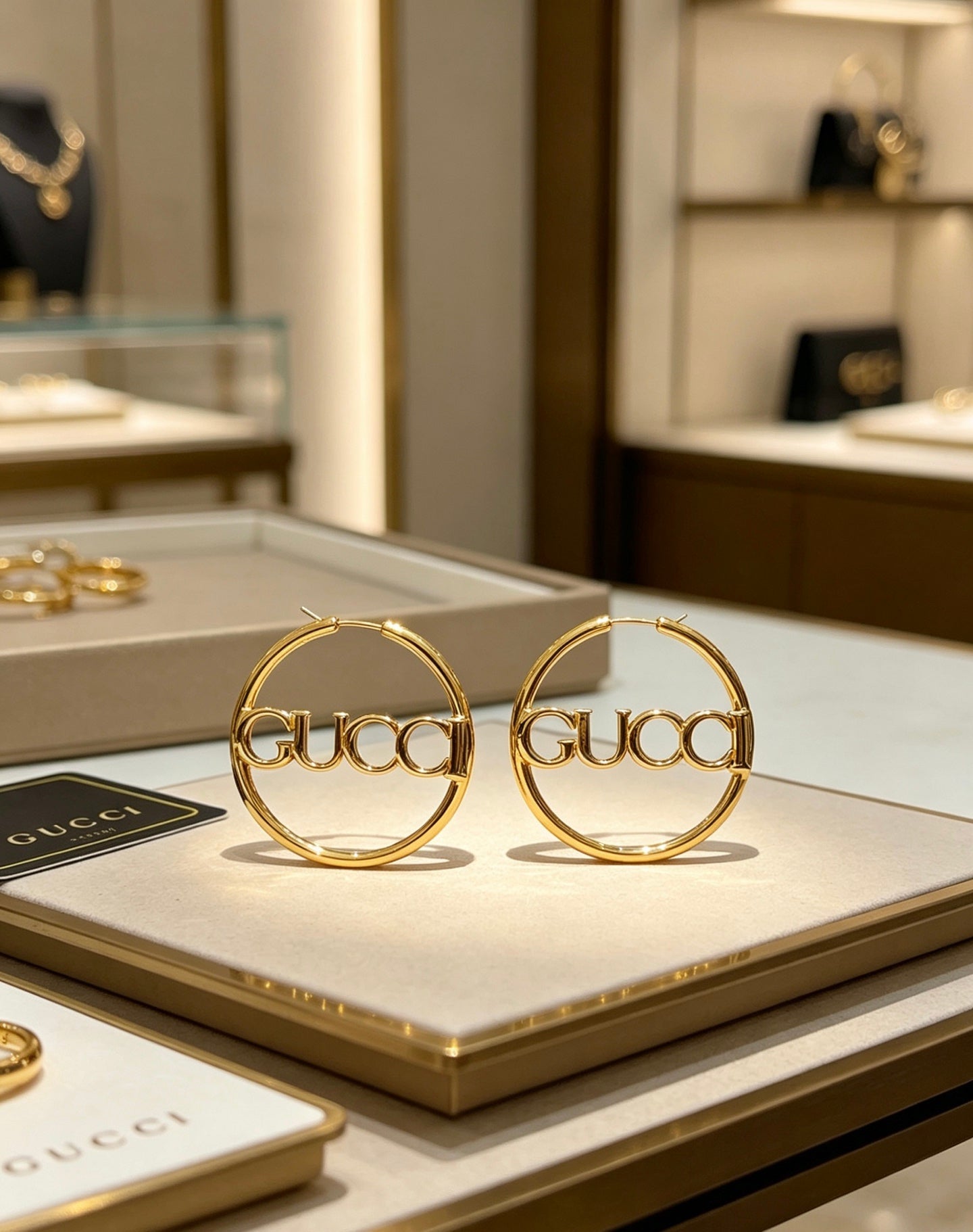 Gucci Vintage Double G Earrings