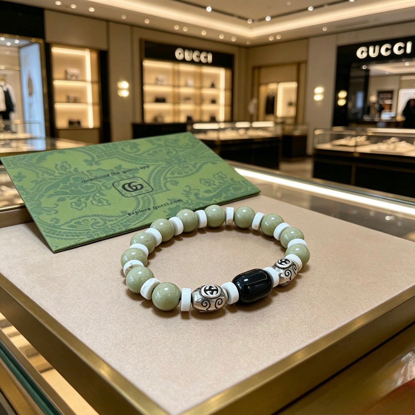 Gucci Crystal Double G Bracelet