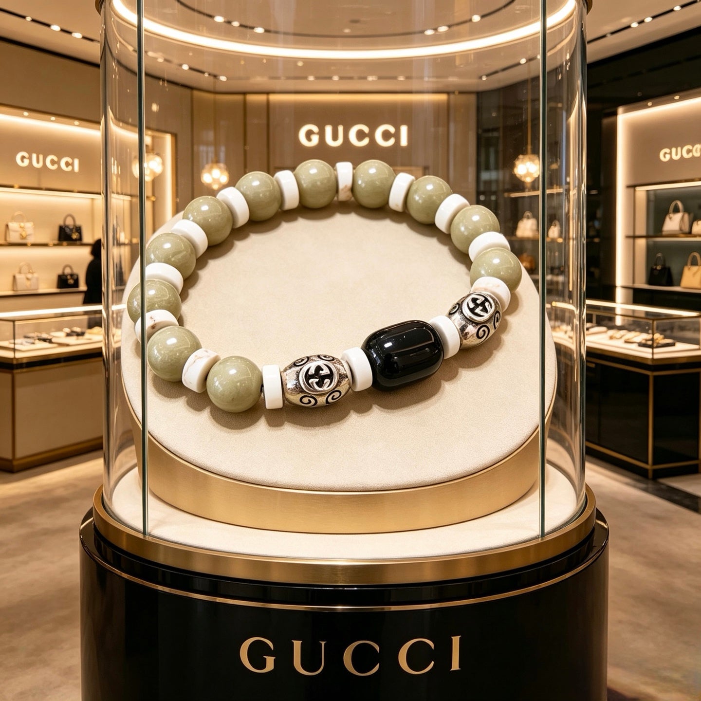 Gucci Crystal Double G Bracelet