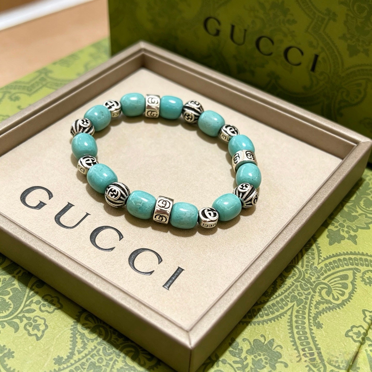 Gucci Crystal Double G Bracelet