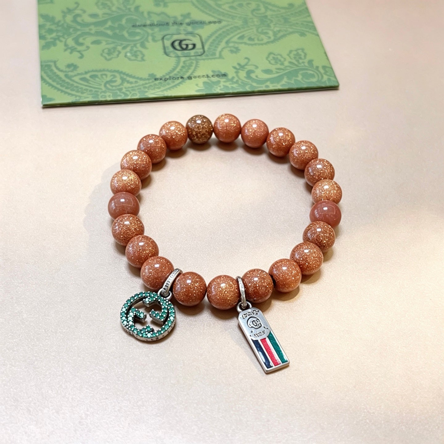 Gucci Crystal Double G Bracelet