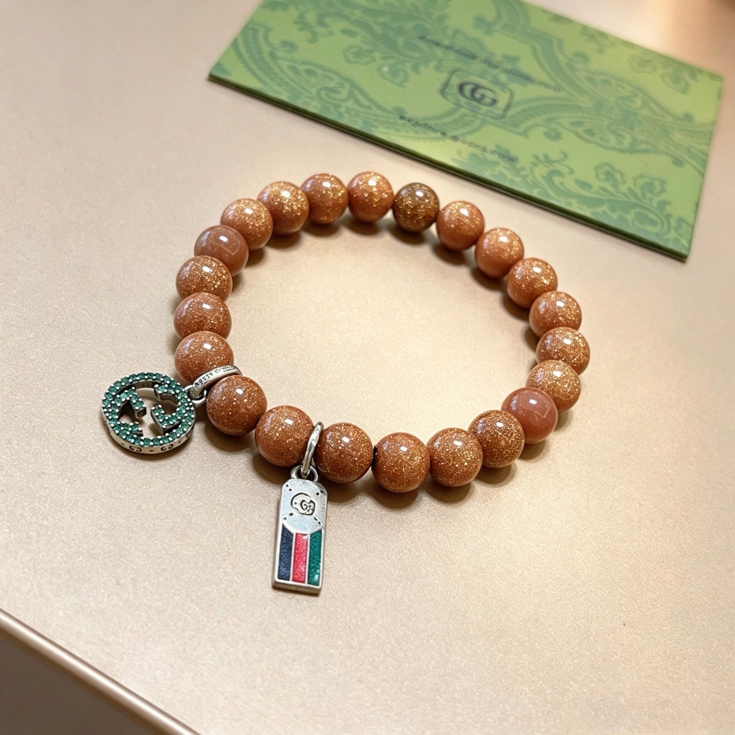 Gucci Crystal Double G Bracelet