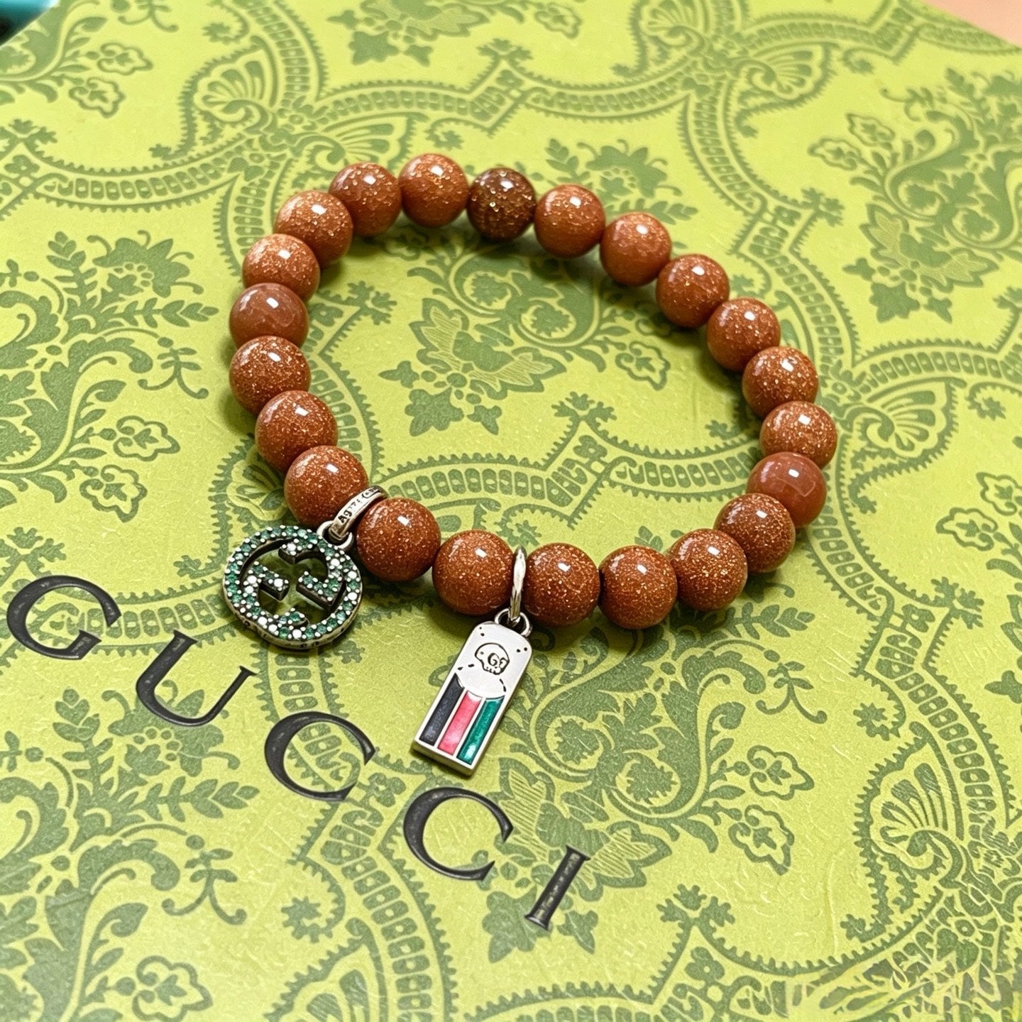 Gucci Crystal Double G Bracelet