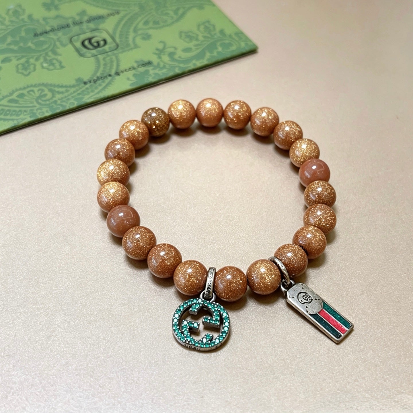 Gucci Crystal Double G Bracelet