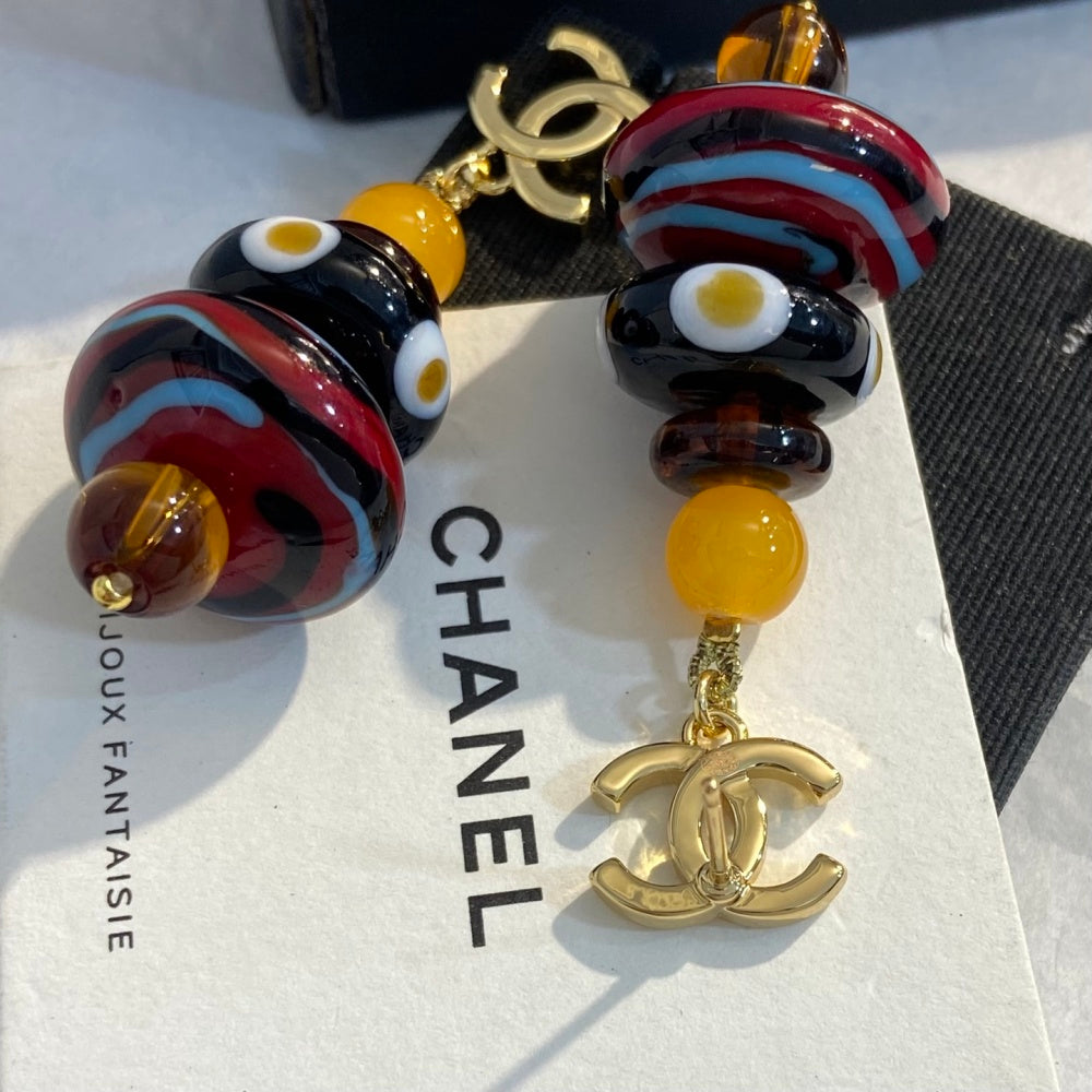 Chanel Double C Earrings