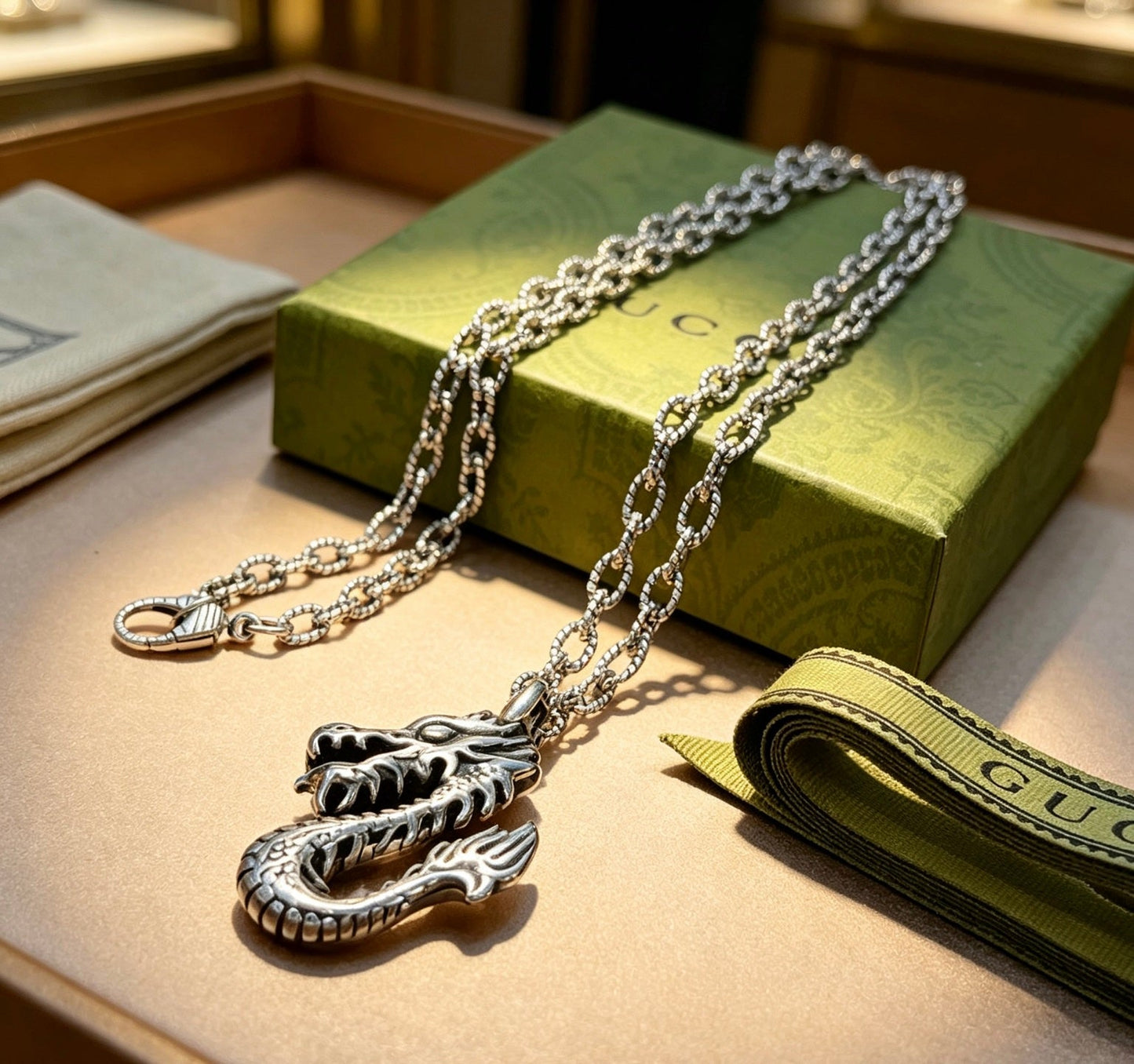Gucci Vintage Double G Necklace