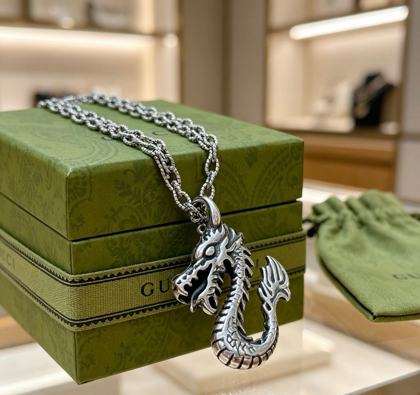 Gucci Vintage Double G Necklace
