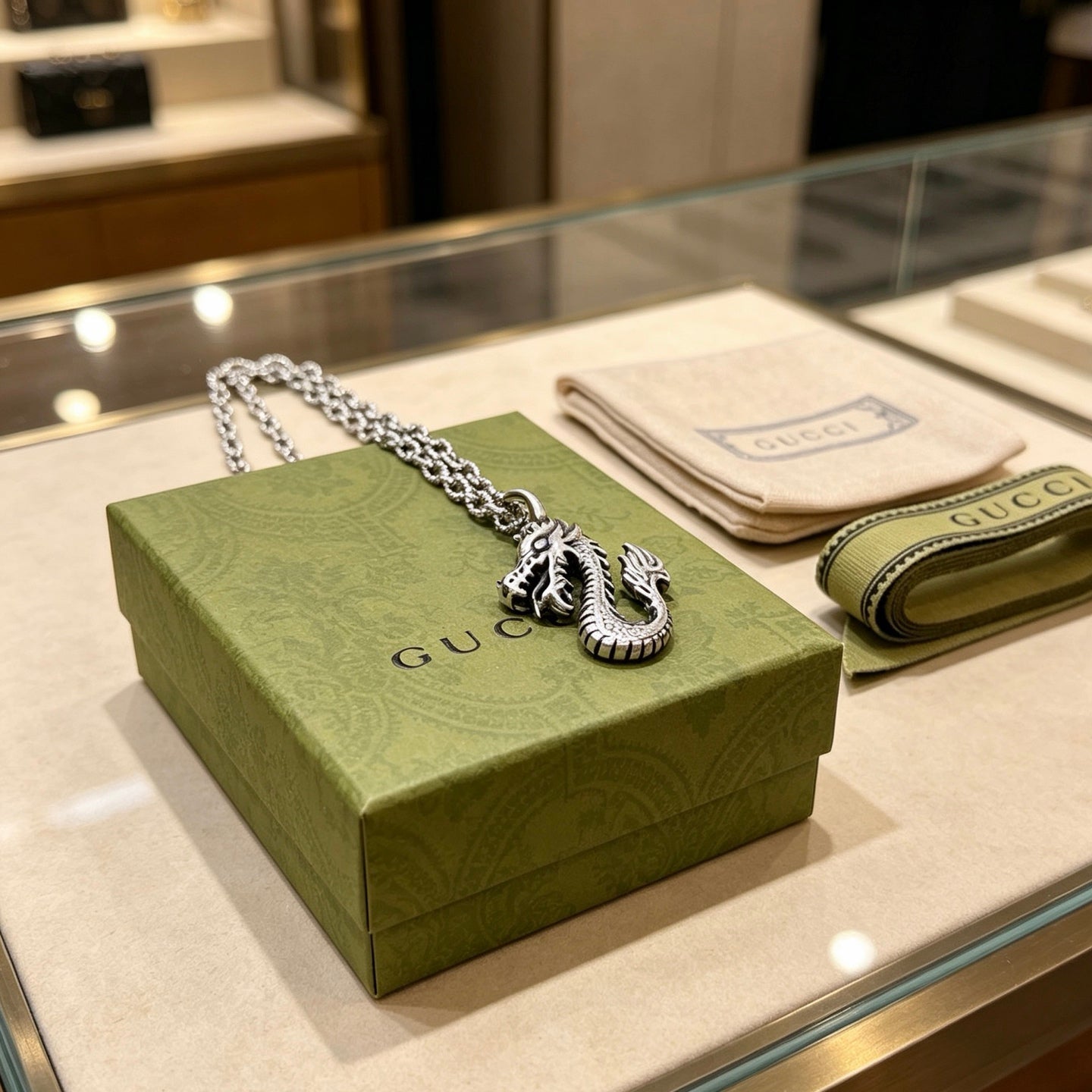 Gucci Vintage Double G Necklace