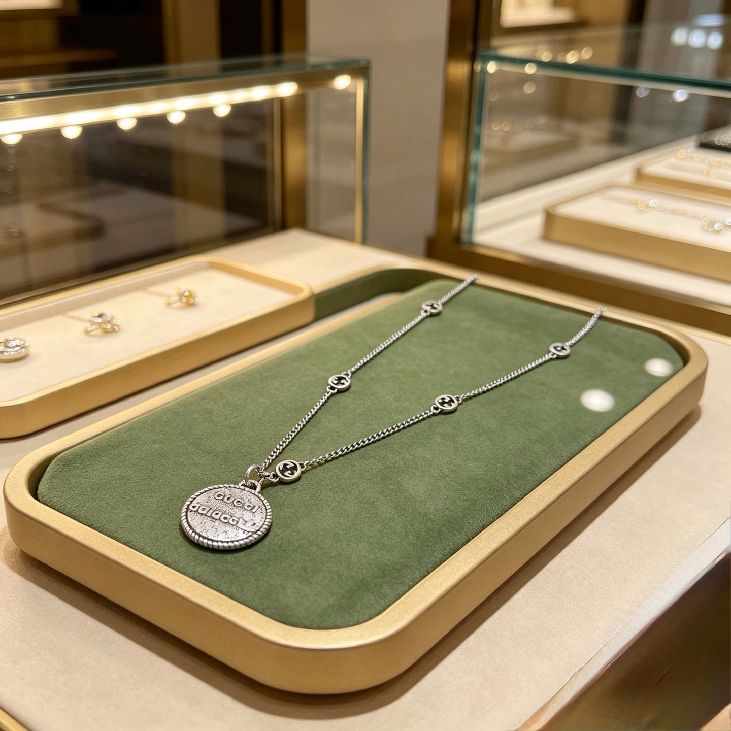 Gucci Vintage Double G Necklace