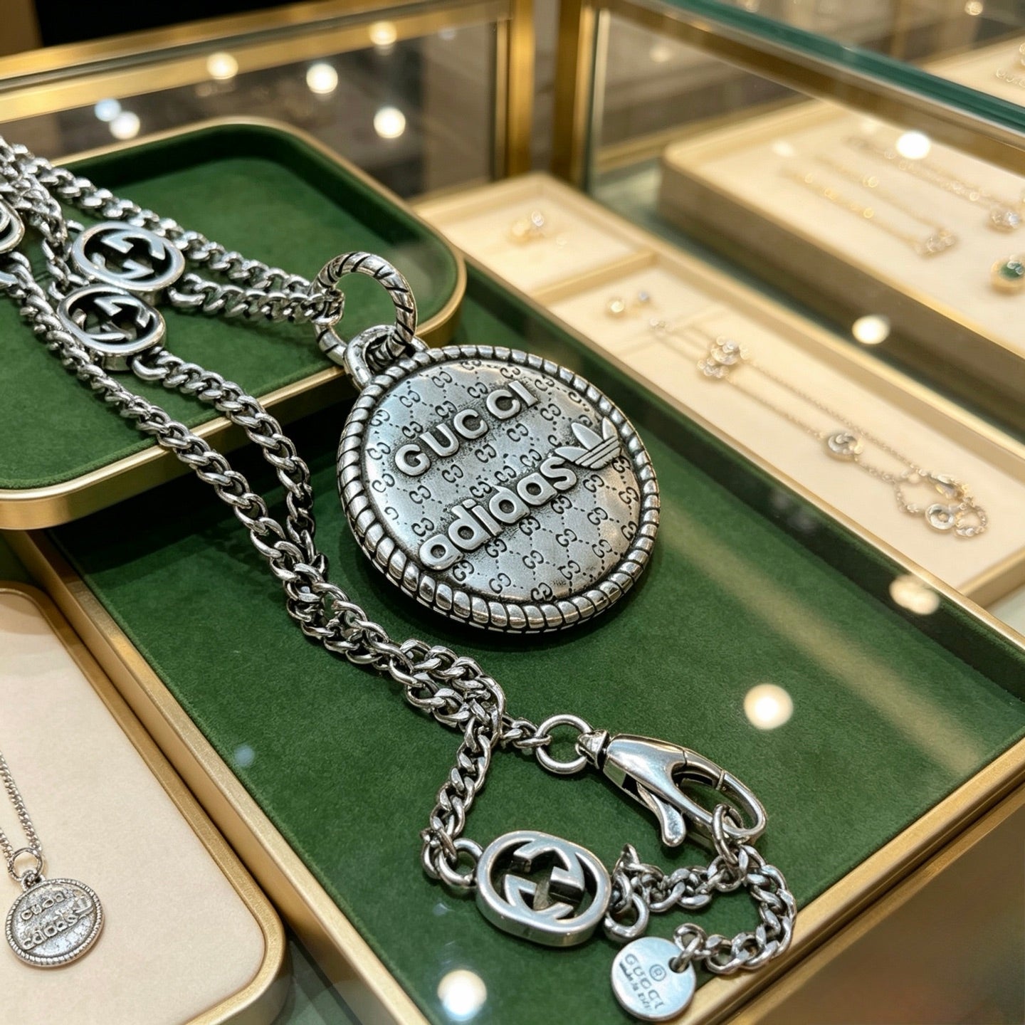 Gucci Vintage Double G Necklace