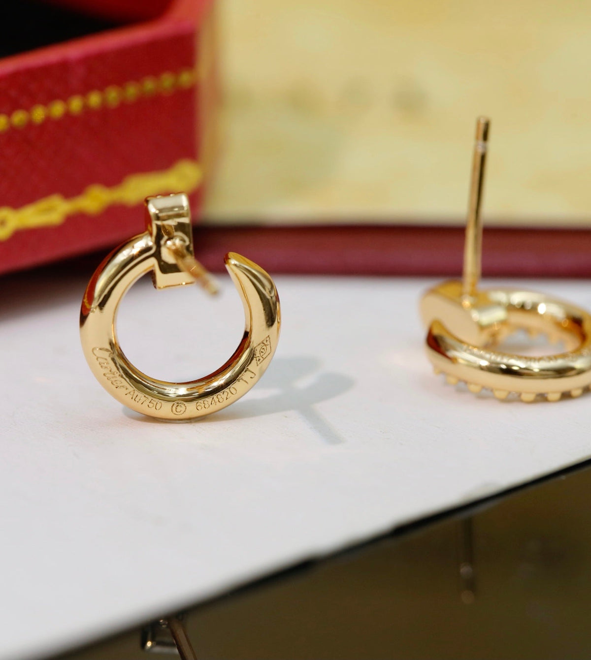 Cartier Mini "Juste un Clou" Earrings (Full Diamond)